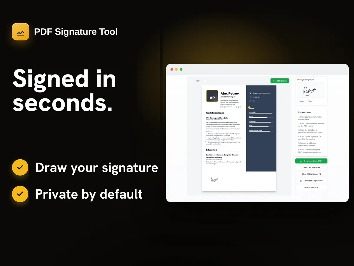PDF Signing like DocuSign