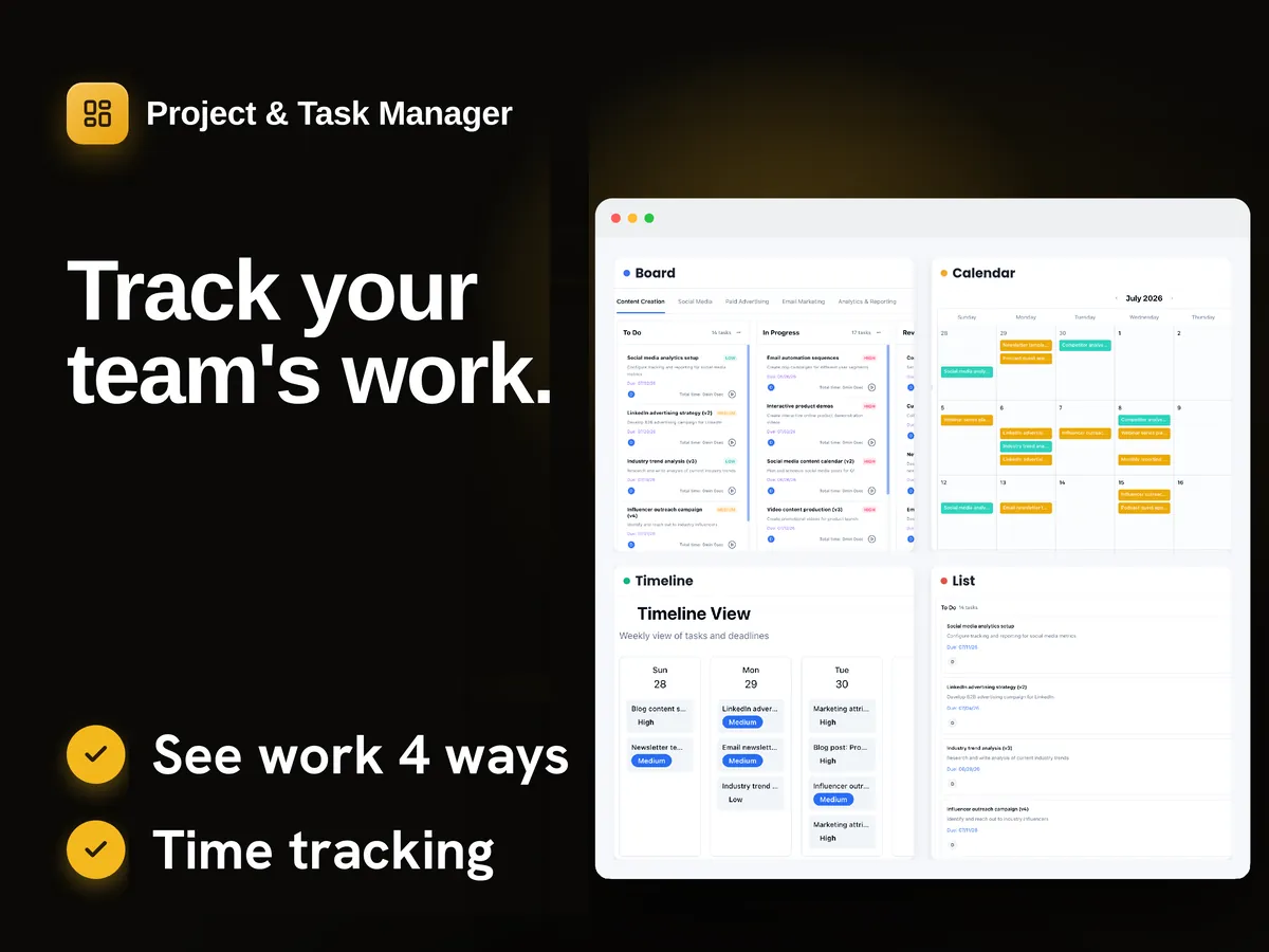 Task Manager like Asana